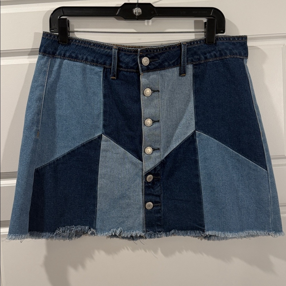 AEO HI-RISE festival JEAN SKIRT 12 - Picture 2 of 6